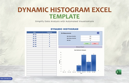 Dynamic Histogram Excel Template