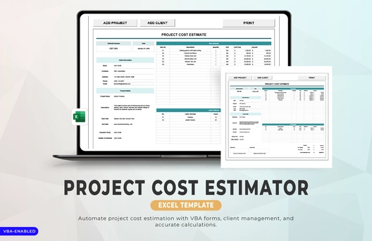 Project Cost Estimator Excel Template