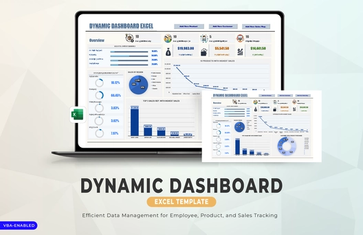 Dynamic Dashboard Excel Template