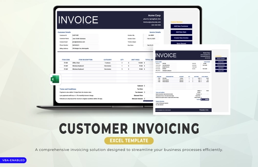 Customer Invoicing Excel Template Customer Invoicing Excel Template