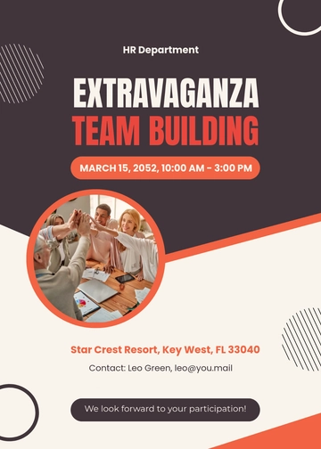 Free Office Team Building Invitation Template to Edit Online