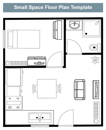 Free Small Space Floor Plan Template to Edit Online