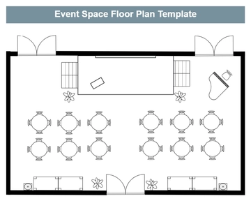 Free Event Space Floor Plan Template to Edit Online