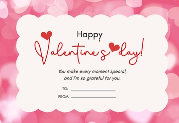 Blank Valentine's Day Card Template - Edit Online & Download