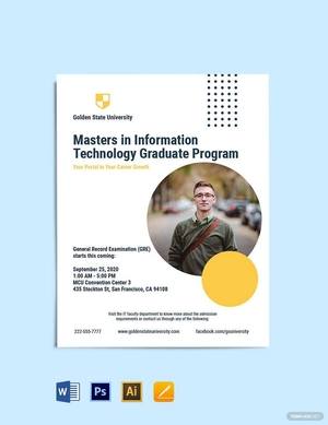 Graduate Program Flyer Template