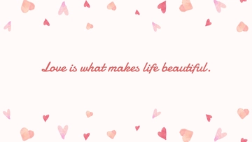 Cute Valentine's Day Background Template - Edit Online & Download