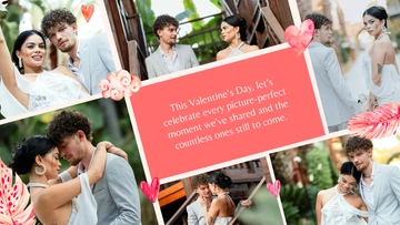 Valentine's Day Background Collage Template - Edit Online & Download