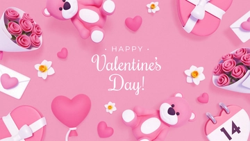 Valentine's Day Background Template - Edit Online & Download