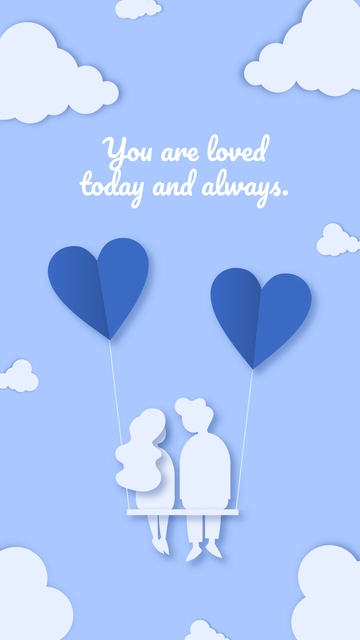 Valentine's Day Background iPhone Template - Edit Online & Download