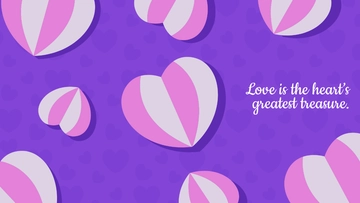Purple Valentine's Day Background Template - Edit Online & Download