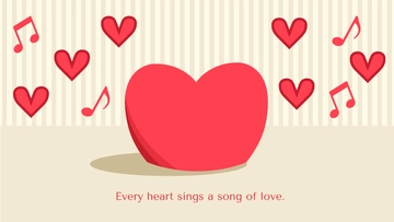 Valentine's Day Hearts Background Template - Edit Online & Download