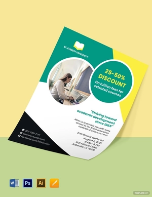 University Advertisement Flyer Template