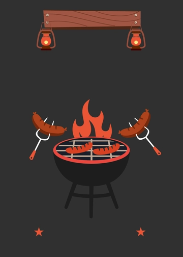 Rustic Cookout Invitation Background Template - Edit Online & Download
