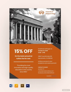 Simple University Flyer Template