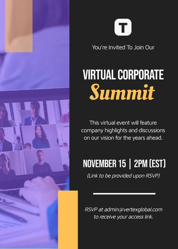 Virtual Company Event Invitation Template - Download | Template.net