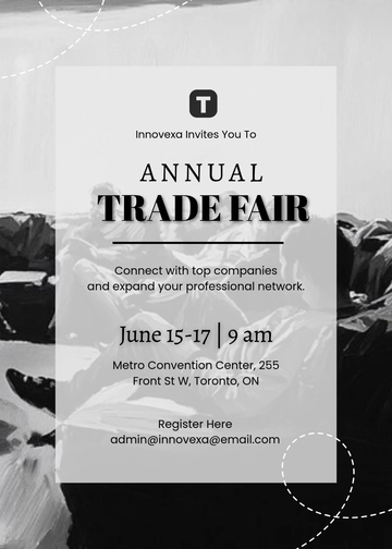 Company Trade Fair Event Invitation Template - Edit Online & Download