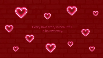 Neon Valentine’s Day Background Template - Edit Online & Download