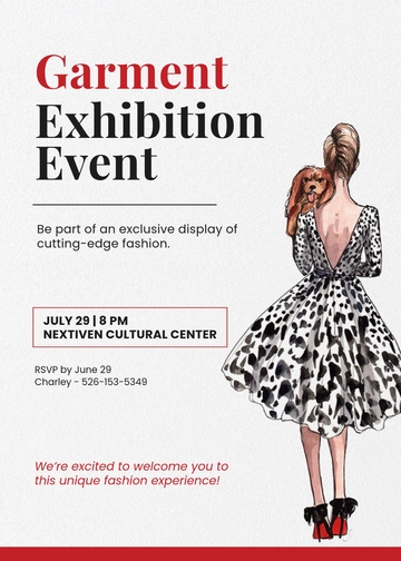Garment Exhibition Invitation Template - Edit Online & Download