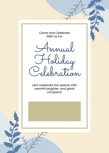 Blank Company Holiday Event Invitation Template - Download | Template.net