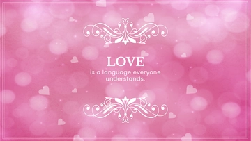 Pink Glitter Valentine's Day Background Template - Edit Online & Download