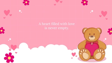 Cute Valentine's Day Zoom Background Template - Edit Online & Download