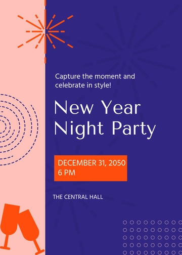 Instagram-Themed New Year Invitation Template - Edit Online & Download