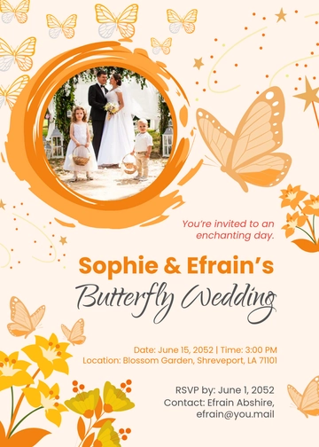 Magical Butterfly Invitation Template - Edit Online & Download