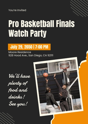 Creative Sports Photo Invitation Template - Edit Online & Download