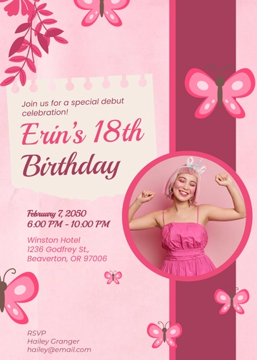 Handmade Butterfly Invitation Template - Edit Online & Download