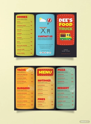 Food Truck Brochure Template