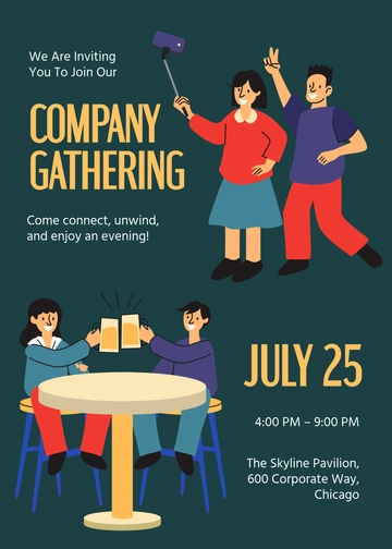 Company Gathering Event Invitation Template - Edit Online & Download