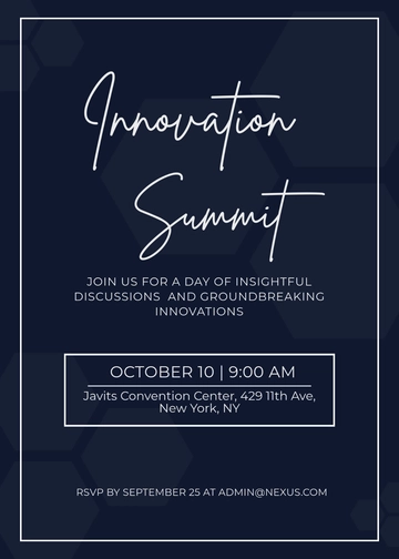 Minimalist Corporate Company Event Invitation Template - Edit Online & Download