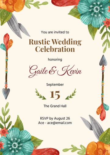 Rustic Background 50th Anniversary Invitation Template - Edit Online & Download