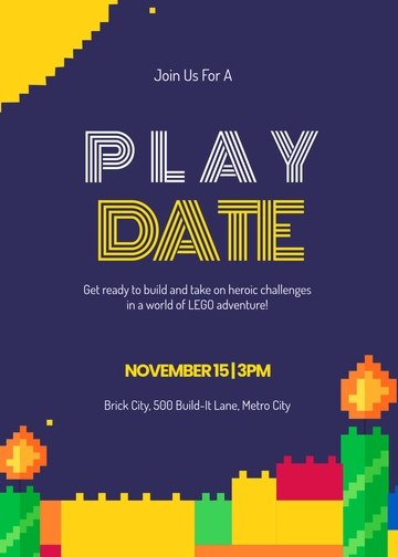 Lego Superhero Invitation Template - Edit Online & Download