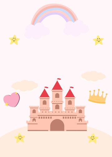 Pink Princess Party Invitation Background Template - Edit Online & Download
