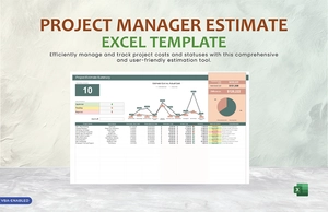 Project Manager Estimate Excel Template