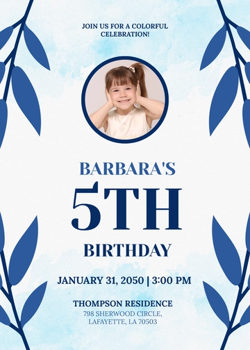 Watercolor Invitation Template - Edit Online & Download