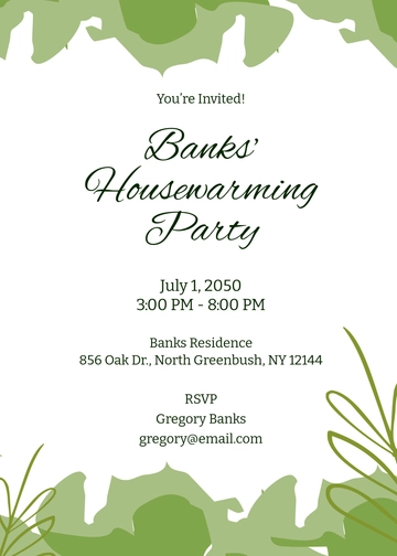 Minimalist Style Watercolor Invitation Template - Edit Online & Download
