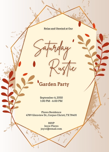 Rustic Watercolor Invitation Design Template - Edit Online & Download