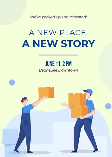 Moving Announcement Invitation Template - Edit Online & Download