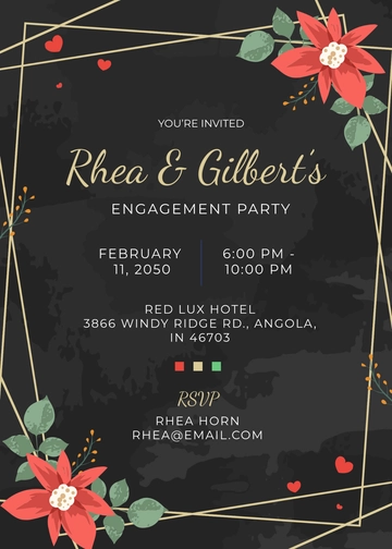 Blank Romantic Watercolor Invitation Template - Edit Online & Download