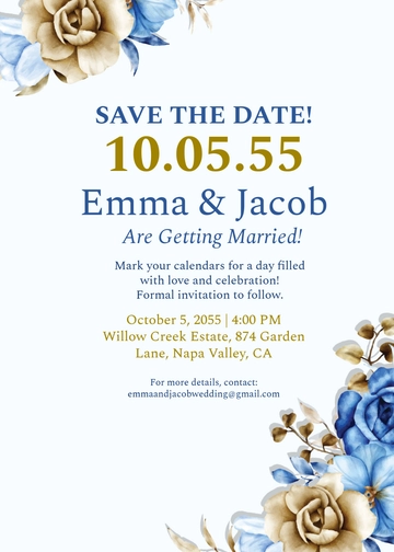 Save the Date Announcement Invitation Template - Edit Online & Download