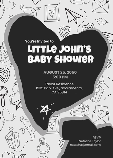 Handmade Boy Baby Shower Invitation Template - Edit Online & Download