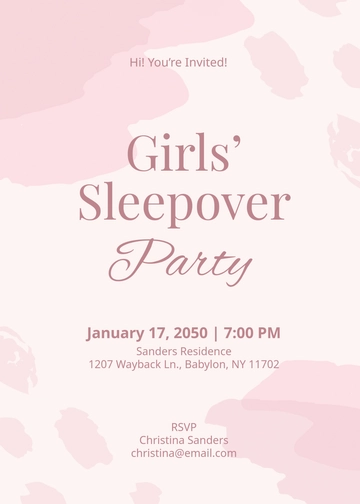 Pastel Pink Abstract Watercolor Invitation Template - Edit Online & Download