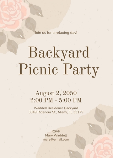 Vintage Watercolor Invitation Template - Edit Online & Download