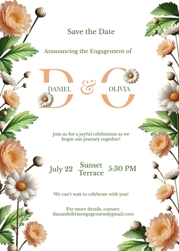 Engagement Announcement Invitation Template - Edit Online & Download