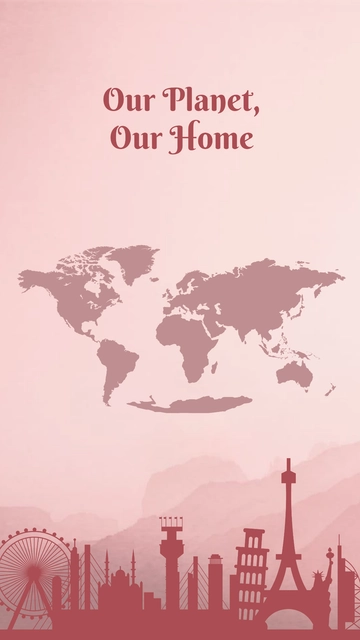 World Map Wallpaper Template - Edit Online & Download