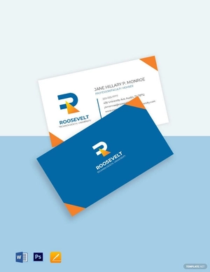 University Faculty Business Card Template