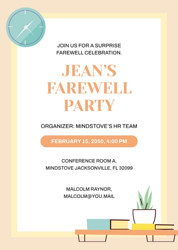 Office Surprise Invitation Template - Edit Online & Download Office Surprise Invitation Template - Edit Online & Download
