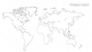 World Map Drawing Template - Edit Online & Download